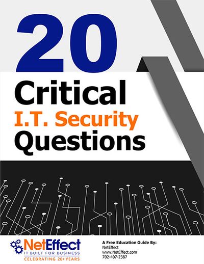 Free guide: 20 Critical IT Security Questions Every Business Owner Must Know